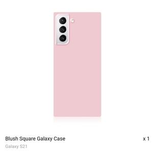 Flaunt Blush Galaxy S21 case and ring